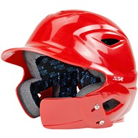 All Star Youth System 7 Batting Helmet W/Jaw Guard, Scarlet