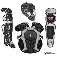All Star Adult System7 Axis Pro Catchers Set, Black