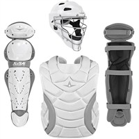 All Star Adult Heiress Fastpitch Softball Catchers Set (Large), White