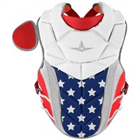 All Star PHX Paige Halstead Fastpitch Softball Catchers Set (Large), Red/White/Blue