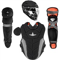 All Star PHX Paige Halstead Fastpitch Softball Catchers Set (Large), Black