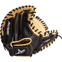 All Star Adult The Equalizer 35in Catchers Training Mitt, Black/Tan