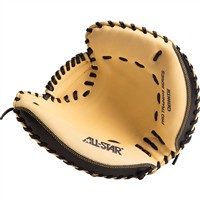 All Star Adult The Equalizer 35in Catchers Training Mitt, Black/Tan
