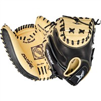 All Star Adult The Equalizer 35in Catchers Training Mitt, Black/Tan