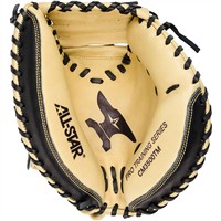 All Star Adult The Anvil 33.5in Catchers Training Mitt, Black/Tan