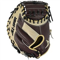 All Star Adult S7 Elite 34in Baseball Catchers Mitt, Black/Tan