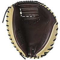 All Star Adult S7 Elite 34in Baseball Catchers Mitt, Black/Tan