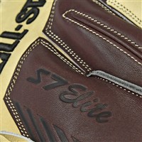 All Star Adult S7 Elite 34in Baseball Catchers Mitt, Black/Tan