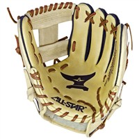All Star The Anvil 11.5in Infield Baseball Training Glove, Black/Tan