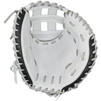 All Star Paige Halstead 34in Fastpitch Softball Catchers Mitt, White/Black