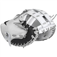 All Star Paige Halstead 34in Fastpitch Softball Catchers Mitt, White/Black