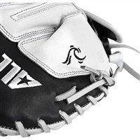 All Star Paige Halstead 34in Fastpitch Softball Catchers Mitt, White/Black