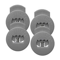 All Star Glovelocks (4-Pack Lace Clips), Silver