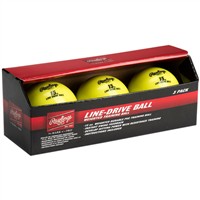 Rawlings Line Drive Training Balls 3 Pack, Yellow