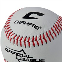 Champro CBB-40 Official League Leather Baseball, 4-z