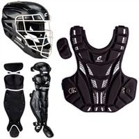Champro Optimus MVP Fastpitch Catchers Set (Ages 6-9), Black