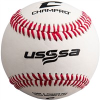 Champro CBB-200US USSSA Leather Baseball, z-12pk-x