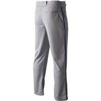 Champro Men's Triple Crown 2.0 Open Bottom Piped Baseball Pants, Grey/Navy