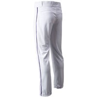 Champro Men's Triple Crown 2.0 Open Bottom Piped Baseball Pants, White/Navy