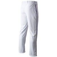 Champro Men's Triple Crown 2.0 Open Bottom Piped Baseball Pants, White/Navy