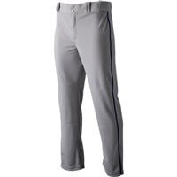 Champro Men's Triple Crown 2.0 Open Bottom Piped Baseball Pants, Grey/Navy