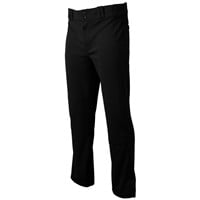 Champro Men's Triple Crown 2.0 Open Bottom Solid Baseball Pants, Black