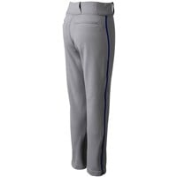 Champro Youth Triple Crown 2.0 Open Bottom Piped Baseball Pants, Grey/Royal
