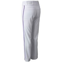 Champro Youth Triple Crown 2.0 Open Bottom Piped Baseball Pants, White/Royal