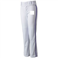 Champro Youth Triple Crown 2.0 Open Bottom Piped Baseball Pants, White/Royal