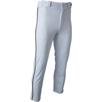 Champro Men's Triple Crown 2.0 Tapered Bottom Piped Baseball Pants, White/Navy
