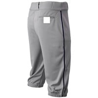 Champro Men's Triple Crown 2.0 Knicker Piped Baseball Pants, Grey/Navy
