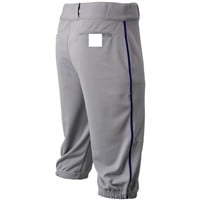 Champro Men's Triple Crown 2.0 Knicker Piped Baseball Pants, Grey/Royal
