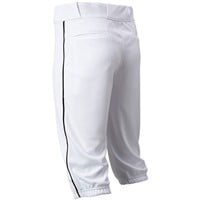 Champro Men's Triple Crown 2.0 Knicker Piped Baseball Pants, White/Black