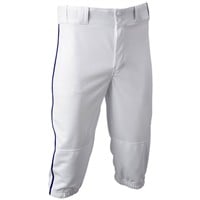 Champro Men's Triple Crown 2.0 Knicker Piped Baseball Pants, White/Royal