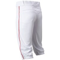 Champro Men's Triple Crown 2.0 Knicker Piped Baseball Pants, White/Scarlet