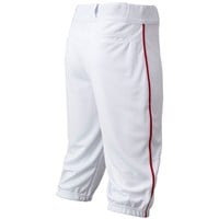 Champro Men's Triple Crown 2.0 Knicker Piped Baseball Pants, White/Scarlet