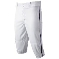 Champro Men's Triple Crown 2.0 Knicker Piped Baseball Pants, White/Royal