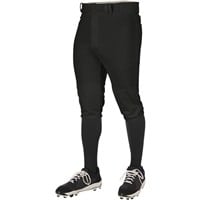 Champro Men's Triple Crown 2.0 Knicker Solid Baseball Pants, Black