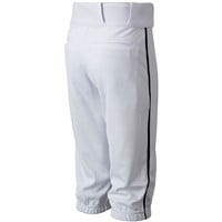 Champro Youth Triple Crown 2.0 Knicker Piped Baseball Pants, White/Black