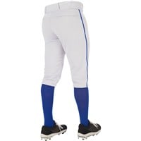Champro Youth Triple Crown 2.0 Knicker Piped Baseball Pants, White/Royal