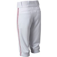 Champro Youth Triple Crown 2.0 Knicker Piped Baseball Pants, White/Scarlet