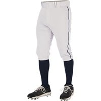 Champro Youth Triple Crown 2.0 Knicker Piped Baseball Pants, White/Navy
