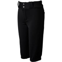 Champro Youth Triple Crown 2.0 Knicker Solid Baseball Pants, Black