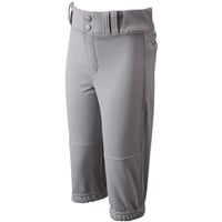 Champro Youth Triple Crown 2.0 Knicker Solid Baseball Pants, Grey