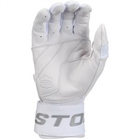 Easton Adult Mav Pro Locked-In Batting Gloves, White/White