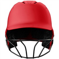 Evoshield XVT 2.0 Matte Fastpitch Batting Helmet w/Facemask, Scarlet