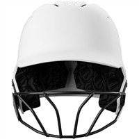 Evoshield XVT 2.0 Matte Fastpitch Batting Helmet w/Facemask, Team White