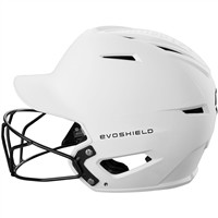 Evoshield XVT 2.0 Matte Fastpitch Batting Helmet w/Facemask, Team White