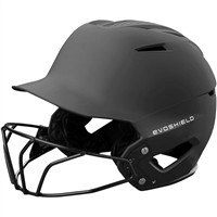 Evoshield XVT 2.0 Matte Fastpitch Batting Helmet w/Facemask, Charcoal
