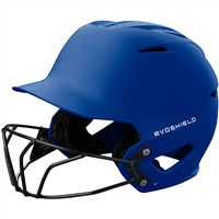 Evoshield XVT 2.0 Matte Fastpitch Batting Helmet w/Facemask, Royal
